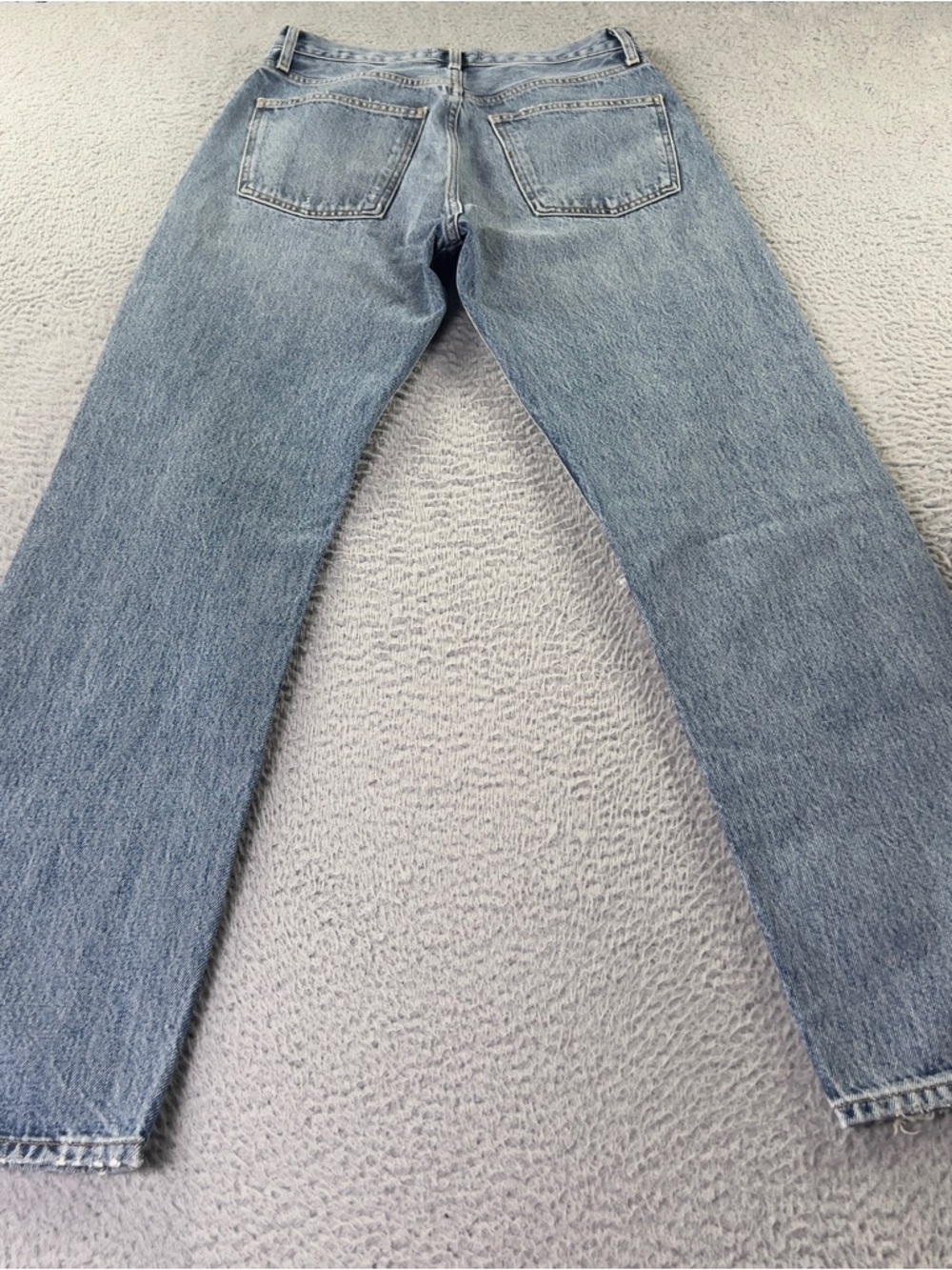 Agolde Jeans Womens 27 Blue 90's Pinch Waist High Rise Distressed Button Fly - Picture 2 of 10